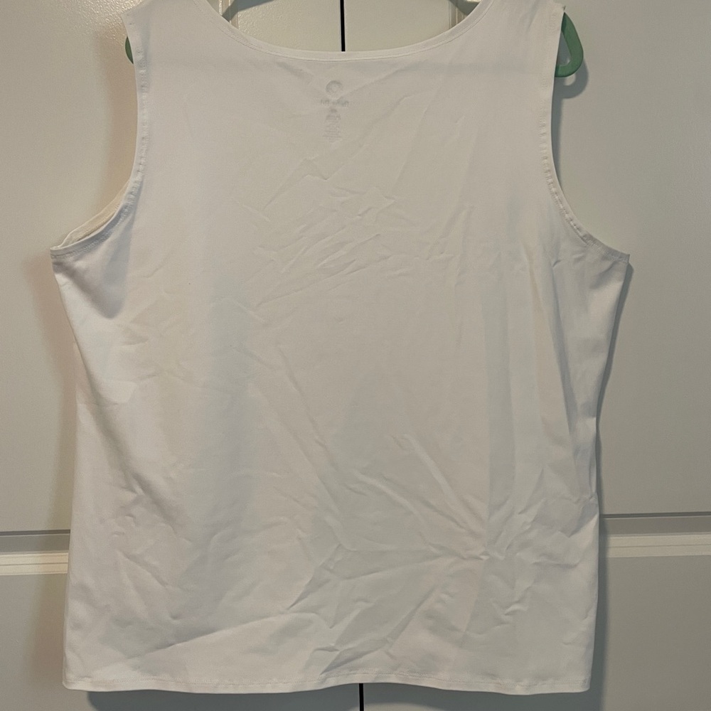 Ruby Rd. White Embellished Sleeveless Tank Top - Picture 2 of 4